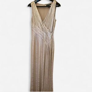 Gorgeous Champagne Gold Dress by Ralph Lauren, Formal/Semiformal